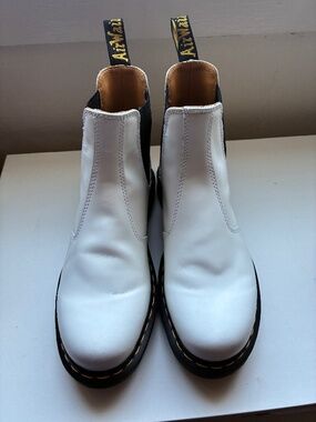 White Dr. Martens boots